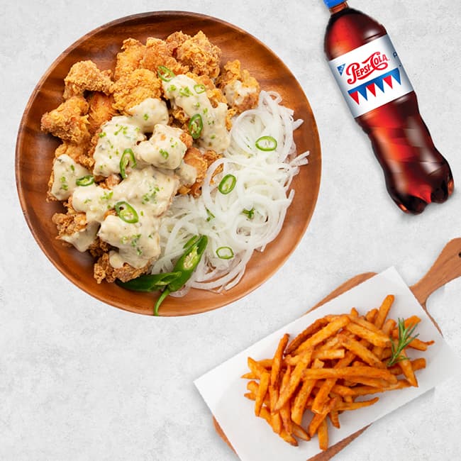 네네치킨 순살청양마요치킨+감자+콜라(1.25L)