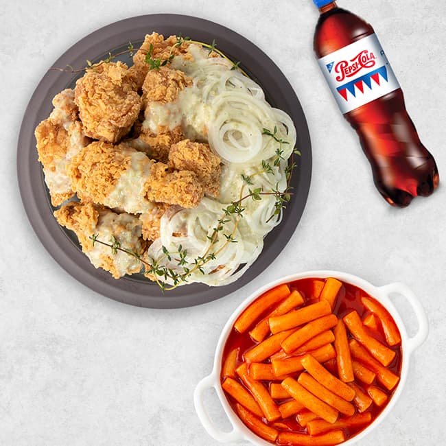 네네치킨 코찡마요치킨+네네볶이+콜라(1.25L)
