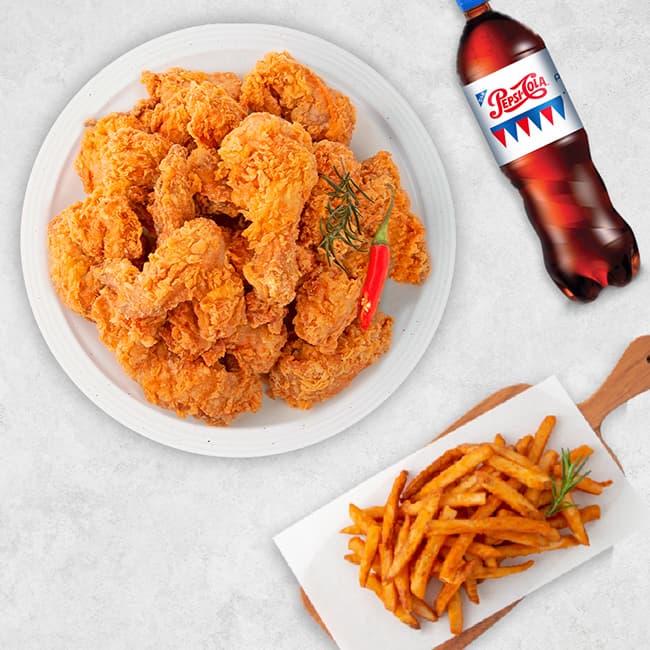 네네치킨 핫후라이드치킨+콜라(1.25L)+감자